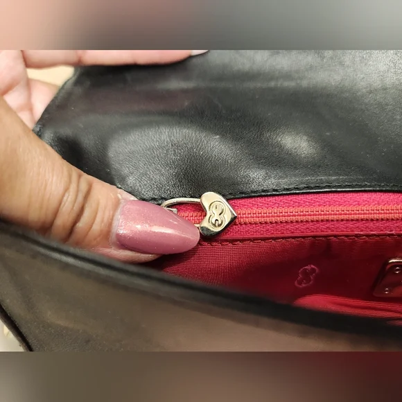 Escada Black Leather Chain Clutch Bag - Picture 8 of 8